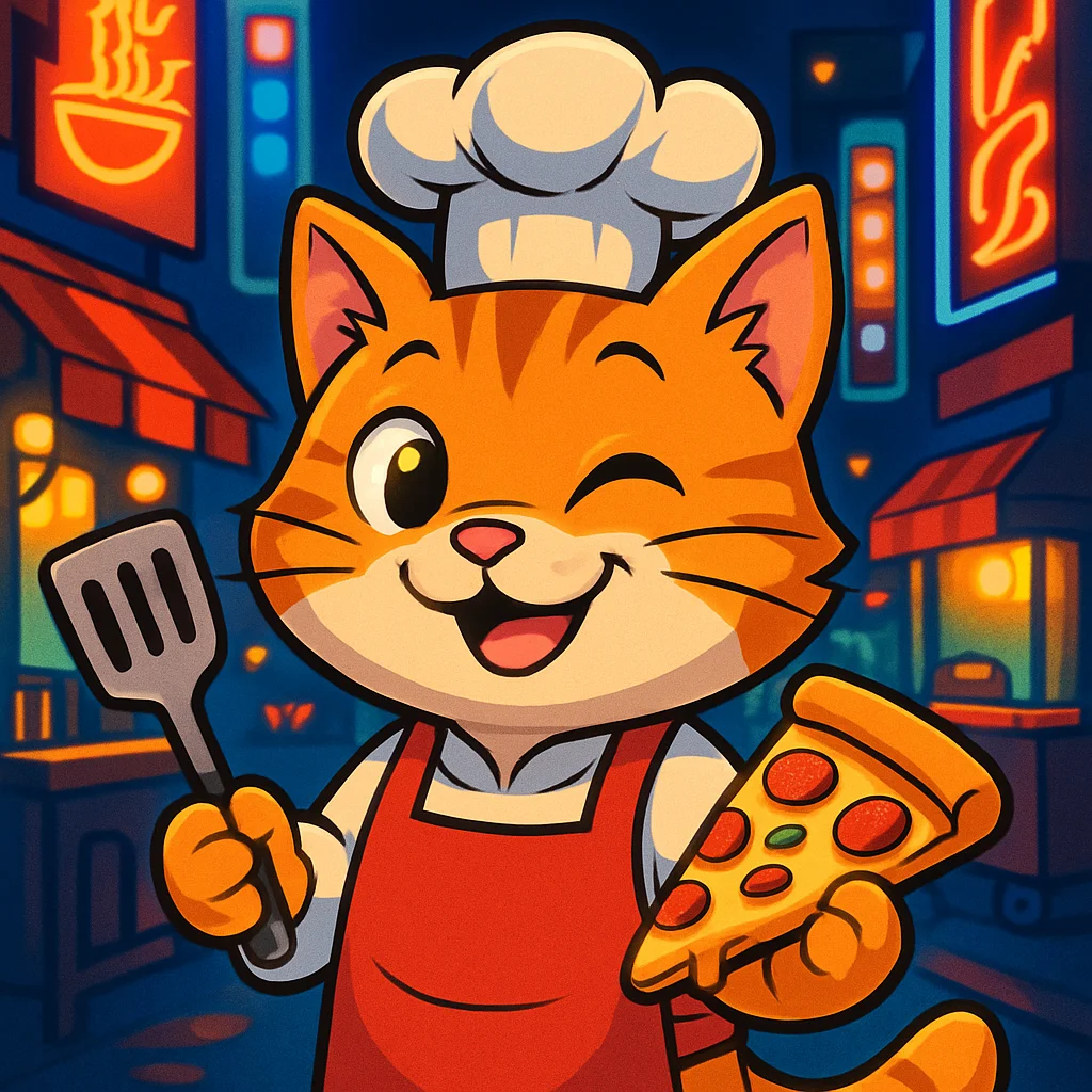 Chef cat mascot